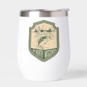 アップノースウィスコンシン魚釣りバッジ (左面)