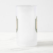 アップノースウィスコンシン魚釣りバッジ フロストグラスビールジョッキ (中央)