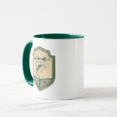 アップノースウィスコンシン魚釣りバッジ マグカップ (正面左)