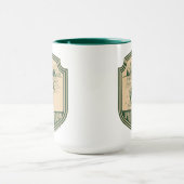 アップノースウィスコンシン魚釣りバッジ マグカップ (中央)