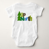 アップノースベビー ベビーボディスーツ (裏面)