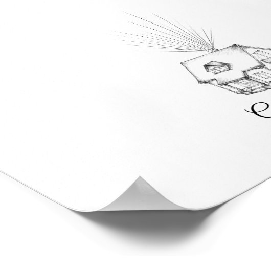 アップハウス指紋認証ゲストブック ポスター (角)