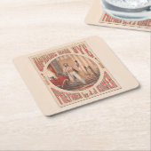 アップハムスヘアダイ、1864年頃 スクエアペーパーコースター (アングル)