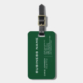アップフォレストグリーンモダンプロフェッショナル コンテンポラリー ラゲッジタグ (正面縦)