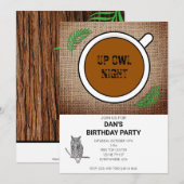 アップフクロウナイトパーティの招待状 招待状 (正面/裏面)