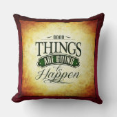 アップフ感動的ト引用文メッセージ クッション (正面)