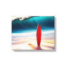 アップライトサーフボードビーチ砂