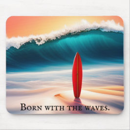アップライトサーフボード付引用文 マウスパッド