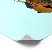 アップライトストリングダブルバスプレイヤーウーマン ポスター (角)