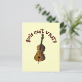 アップライトストリングダブルバスプレーヤー ポストカード (スタンド正面)