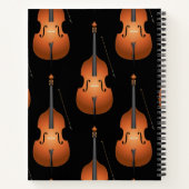 アップライトバスミュージシャンミュージック先生ジャズバンド ノートブック (裏面)