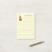 アップライトバスミュージシャンミュージック先生ジャズバンド ポストイット (デスク上)