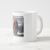 アップライトビッグフット信じキャラクターインユー ジャンボコーヒーマグカップ (正面右)