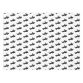 アップライトブラックホーステーブルクロス テーブルクロス (正面(横))