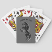 アップライトブラックホーストランプカスタム文字 トランプ (裏面)