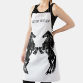 アップライトブラックワイルドウマエプロンカスタム文字 エプロン (インサイチュ)