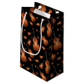 アップライトベースミュージシャン先生ジャズバンド スモールペーパーバッグ (裏面アングル)