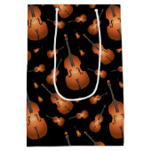 アップライトベースミュージシャン先生ジャズバンド ミディアムペーパーバッグ (裏面)