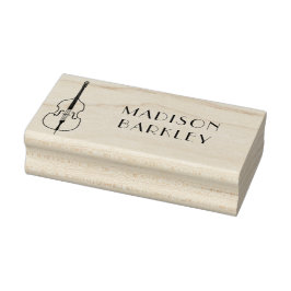 アップライトベースミュージシャン先生ジャズバンド ラバースタンプ