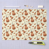 アップライトベースミュージシャン先生ジャズバンド 薄葉紙 (クラフト)