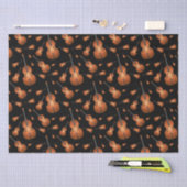 アップライトベースミュージシャン先生ジャズバンド 薄葉紙 (クラフト)