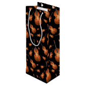 アップライトベースミュージック先生ジャズ ワインギフトバッグ (裏面アングル)