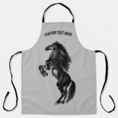 アップライトホースエプロンパーソナライズされたカスタム文字 エプロン (正面)