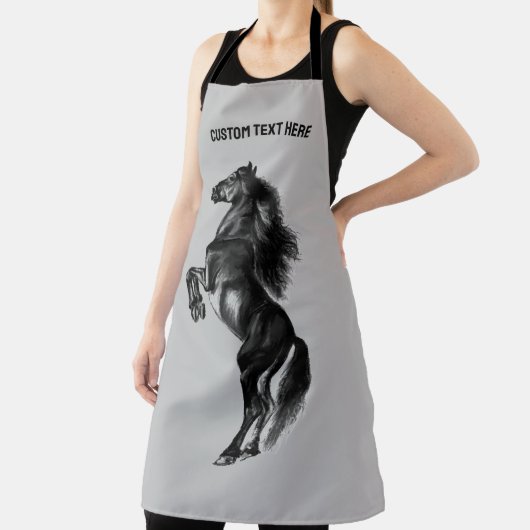 アップライトホースエプロンパーソナライズされたカスタム文字 エプロン (インサイチュ)