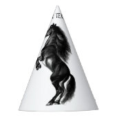 アップライトホース紙パーティーハットカスタムと文字 パーティーハット (正面)