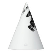 アップライトホース紙パーティーハットカスタムと文字 パーティーハット (左)