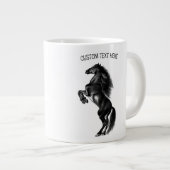 アップライトワイルドホースコーヒーマグカスタム文字 ジャンボコーヒーマグカップ (正面右)