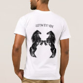 アップライトワイルドホースTシャカスタムツ文字 Tシャツ (裏面)