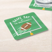 アップライト後のサッカーポイント スクエアペーパーコースター (アングル)