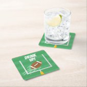 アップライト後のサッカーポイント スクエアペーパーコースター (インサイチュ)