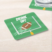 アップライト後のサッカーポイント スクエアペーパーコースター (アングル)