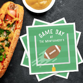 アップライト後のサッカーポイント スタンダードカクテルナプキン