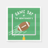 アップライト後のサッカーポイント スタンダードカクテルナプキン (正面)