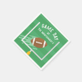 アップライト後のサッカーポイント スタンダードカクテルナプキン (角)