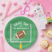 アップライト後のサッカーポイント ペーパープレート (パーティー)