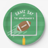 アップライト後のサッカーポイント ペーパープレート (正面)