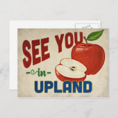 アップランドカリフォルニアアップル – ヴィンテージ旅行 ポストカード (正面/裏面)