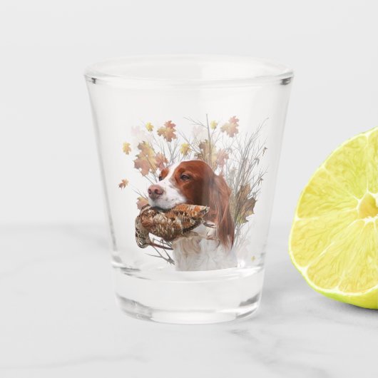 アップランドゲームバード狩り ショットグラス (正面)