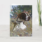 アップランドゲームバード狩り 箔グリーティングカード (裏面)