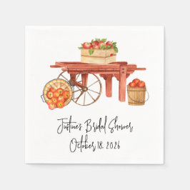 アップリィ エバー アフター パーソナライズド ブライダル シャワー スタンダードカクテルナプキン