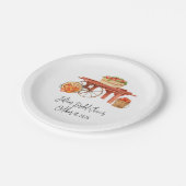 アップリィ エバー アフター パーソナライズド ブライダル シャワー ペーパープレート (アングル)