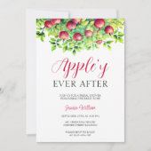 アップリーエバーアフターアップル秋ブライダルシャワー 招待状 (正面)