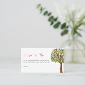 アップルおむつラッフルカードマイアイベビー プレイスカード (スタンド正面)