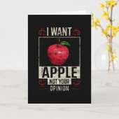 アップルことわざおもしろい カード (黄色い花)