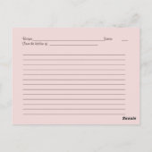 アップルさくらんぼブロッサムレシピカード ポストカード (裏面)