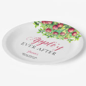 アップルで永遠に幸せ　秋のブライダルシャワー ペーパープレート (アングル)